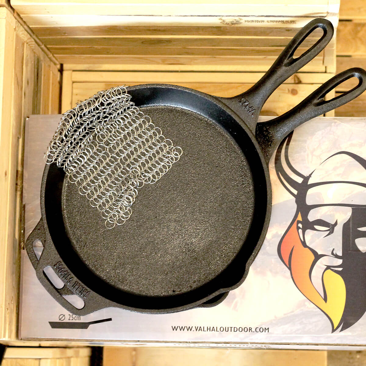 Valhal Outdoor Pfannen- / Ringreiniger, Stahl silber