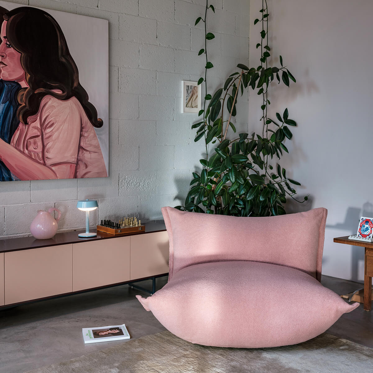 Fatboy The BonBaron Sherpa Sessel, Pinky Promise (pink)