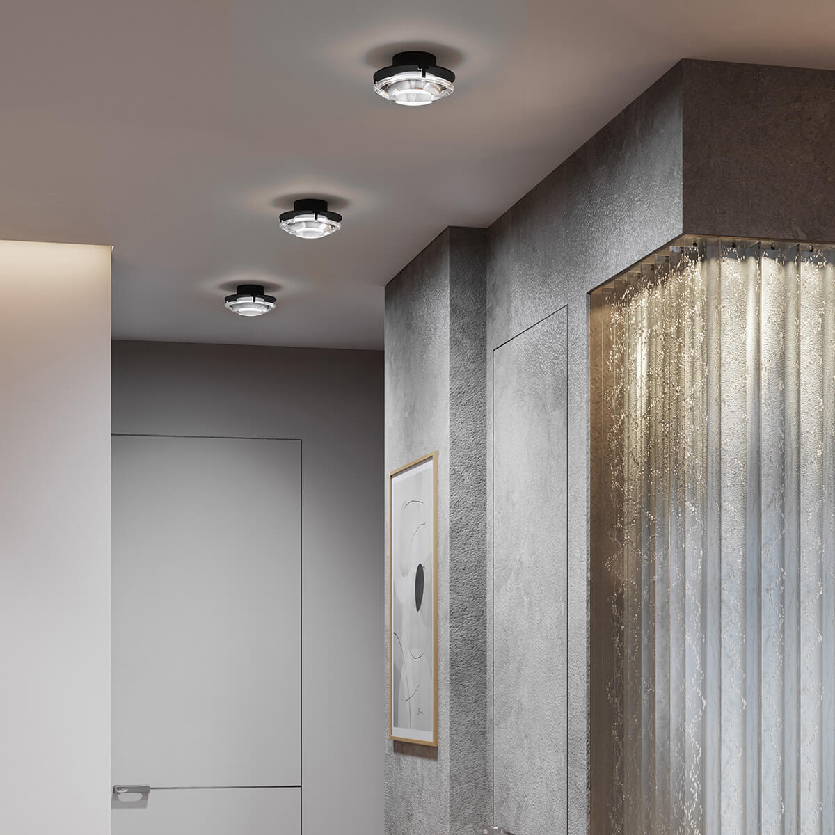 Top Light Paxx LED Deckenleuchte, schwarz matt (Black Edition)