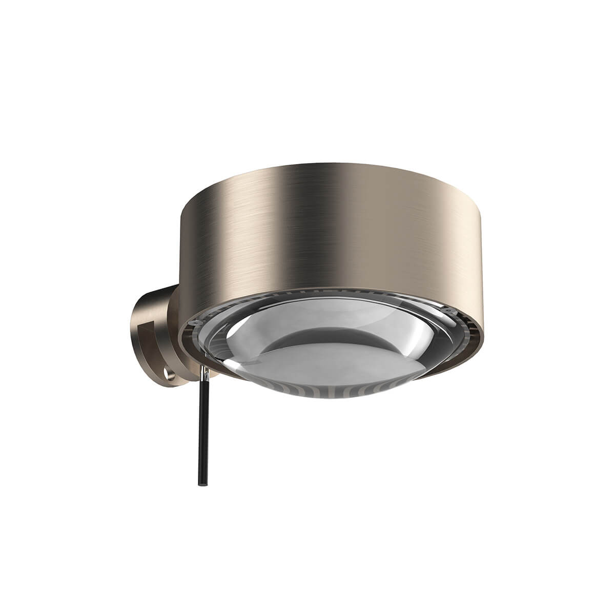 Top Light Puk Maxx Fix + Klemmleuchte, Gehäuse, Nickel matt, mit Linse klar / Linse klar (nicht inbegriffen)
