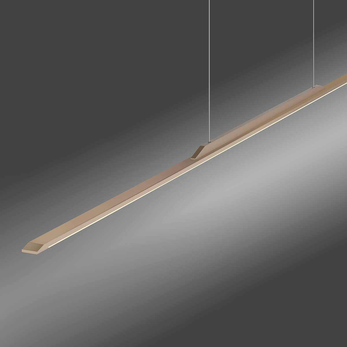 Neuhaus PURE Surface LED Pendelleuchte, Länge: 125 cm, Bronze