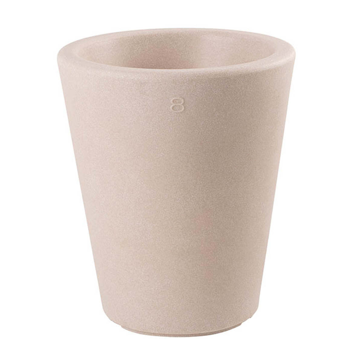 8 seasons design Shining Classic Pot S Pflanztopf / Dekoleuchte, sand, ausgeschaltet