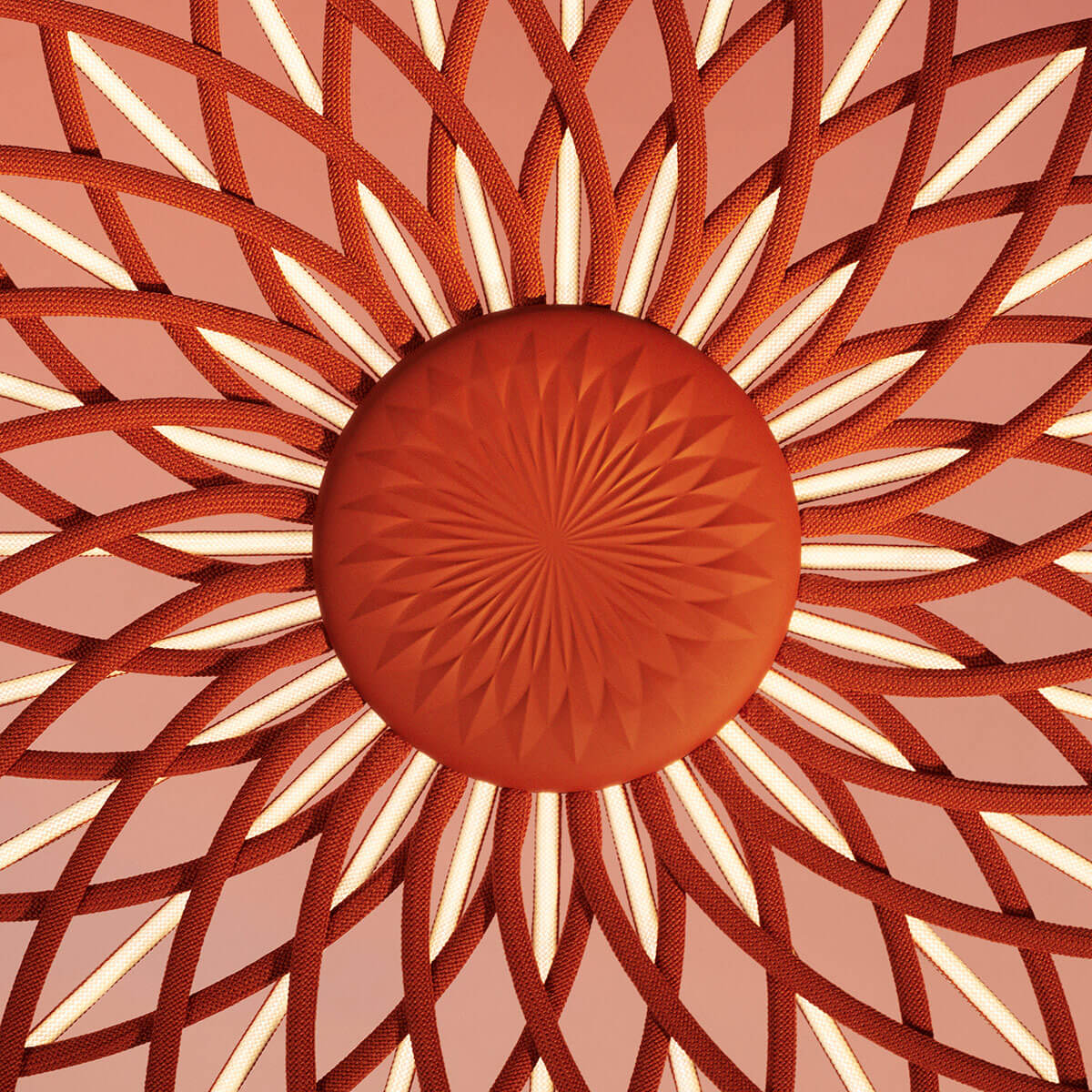 Flos Skynest LED Pendelleuchte, ziegelrot (©Alessandro Oliva)