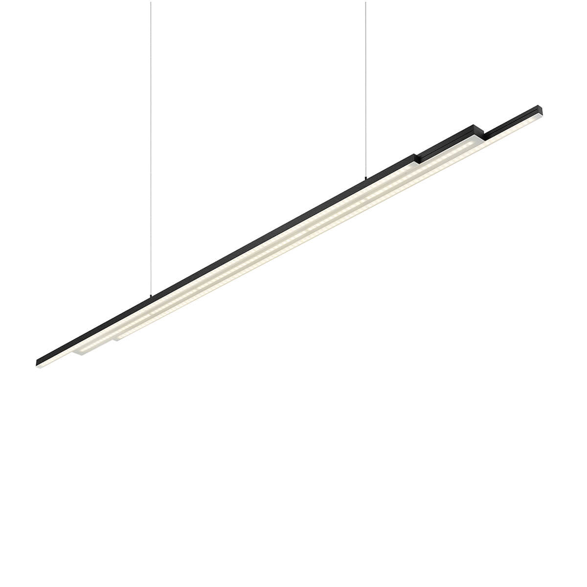 Bankamp Lightline III flex up & down LED Pendelleuchte, Tunable White & Vertical dim, anthrazit matt eloxiert