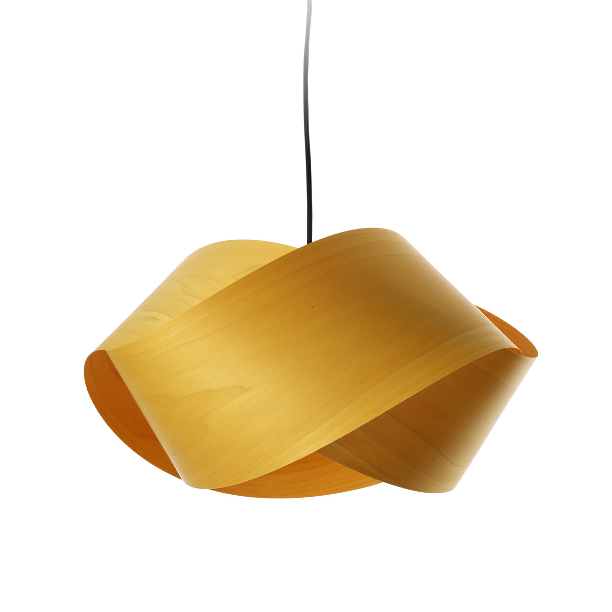 LZF Lamps Nut Pendelleuchte, Kabel: schwarz, gelb