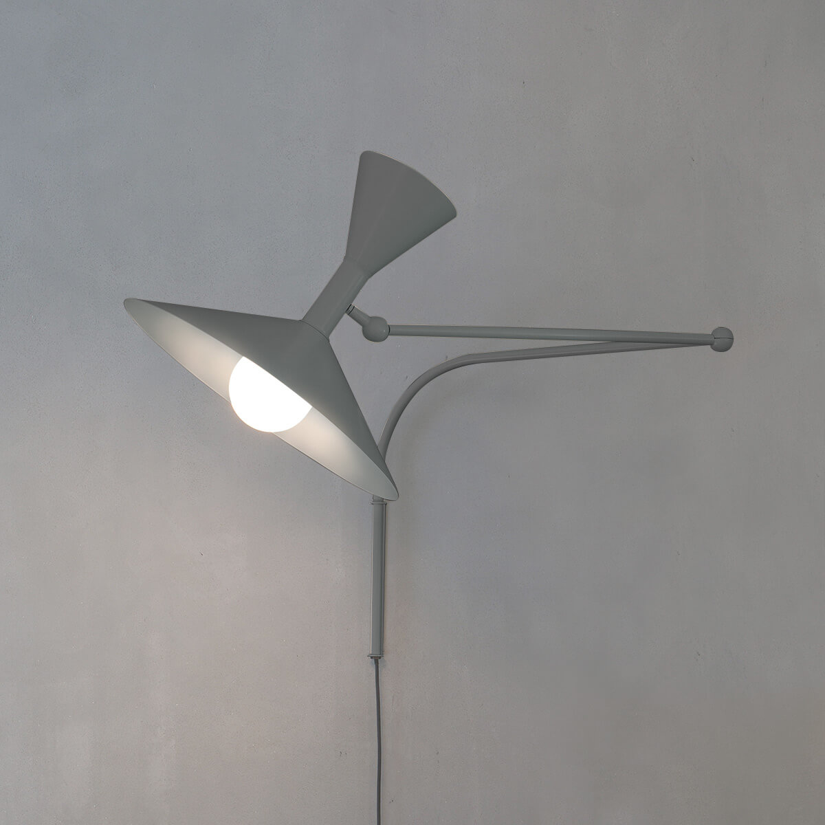 Nemo Lampe de Marseille Parete, grau matt