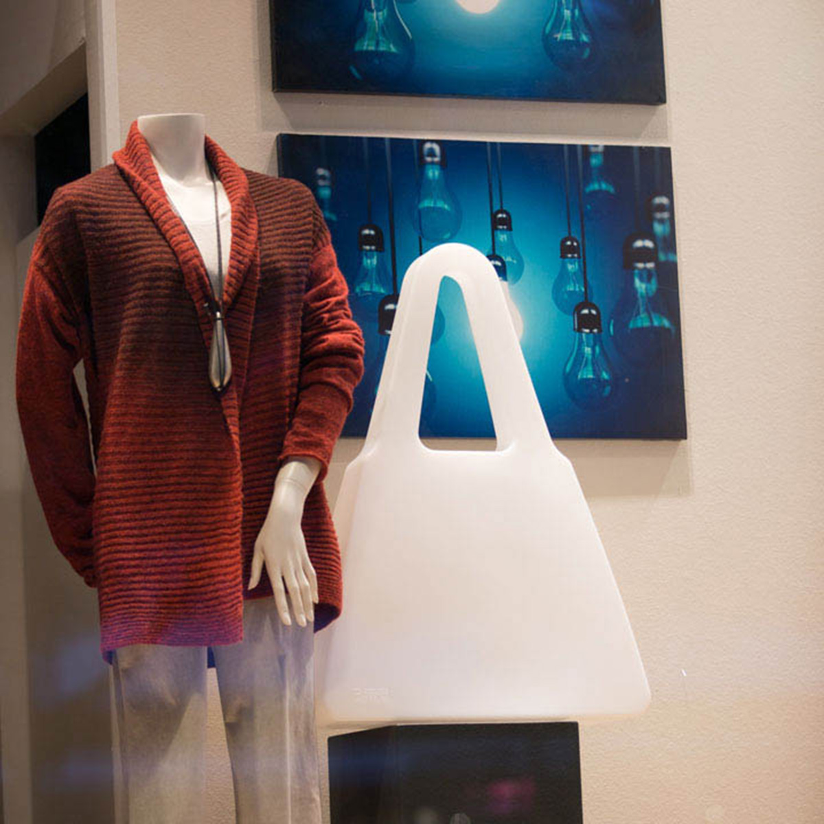 8 seasons design Shining Bag Dekoleuchte, weiß