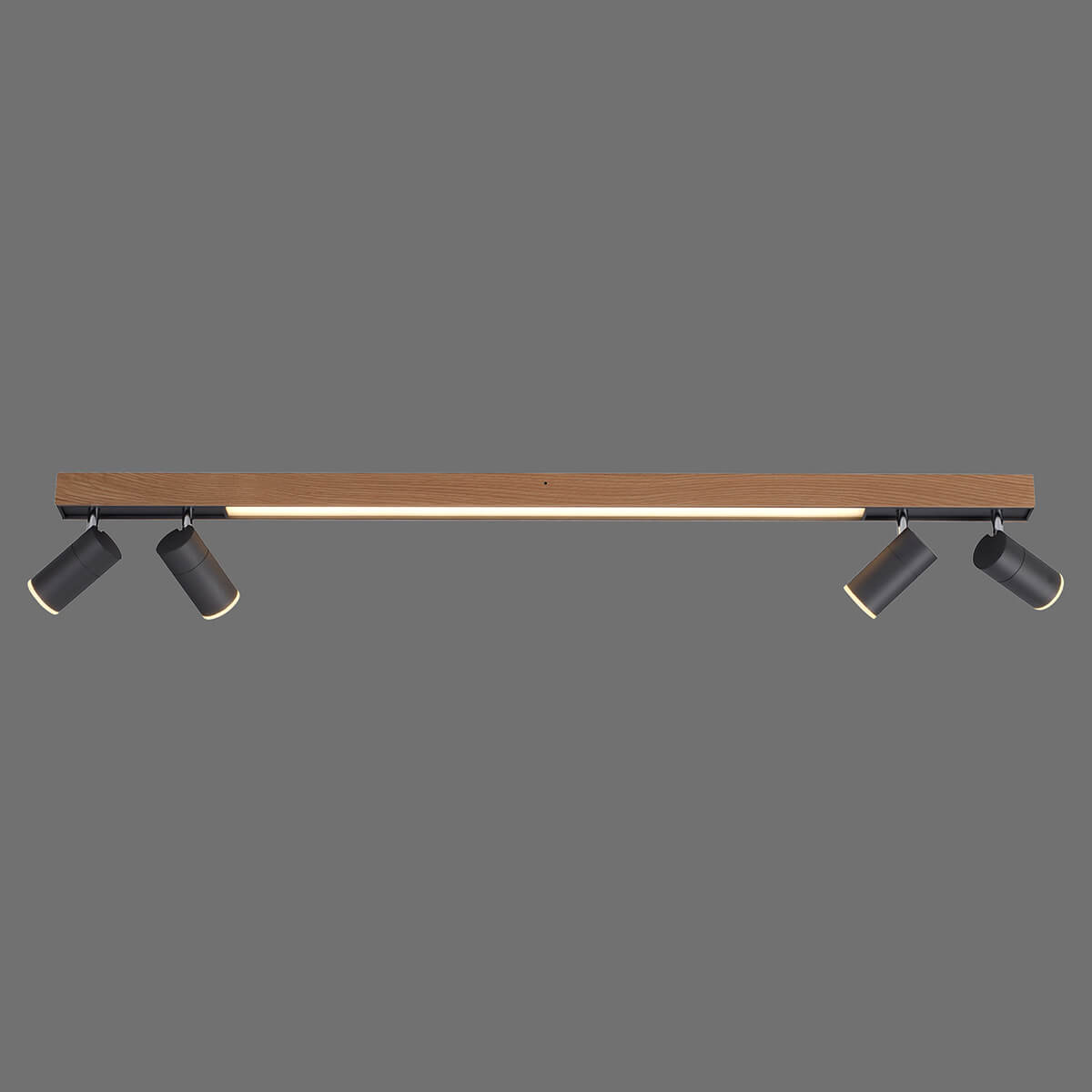 Neuhaus PURE Lines Spot LED Deckenstrahler, schwarz / Holz natur