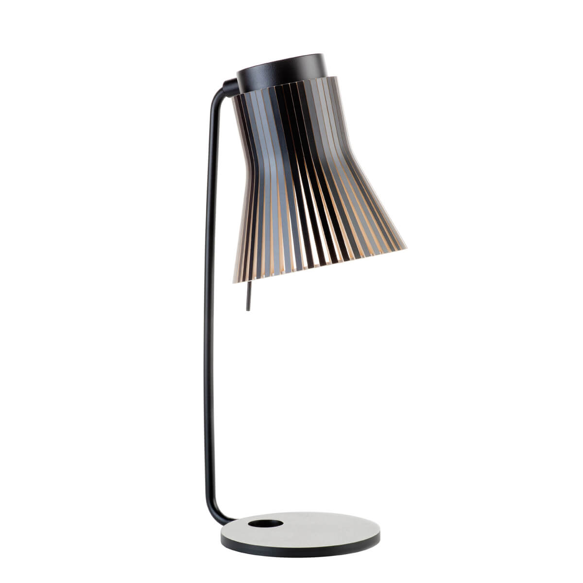 Secto Design Petite 4620 Tischleuchte, schwarz, Schirm: schwarz laminiert