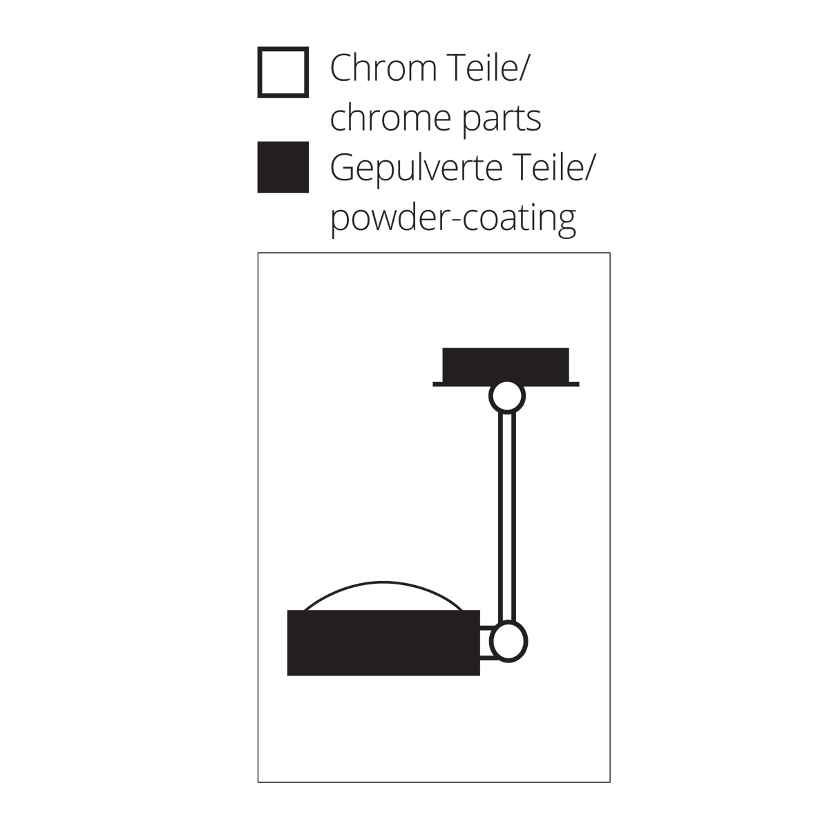 Top Light Puk Maxx Wing Single LED Wand- / Deckenleuchte, 30 cm, Oberflächenbeschaffenheit