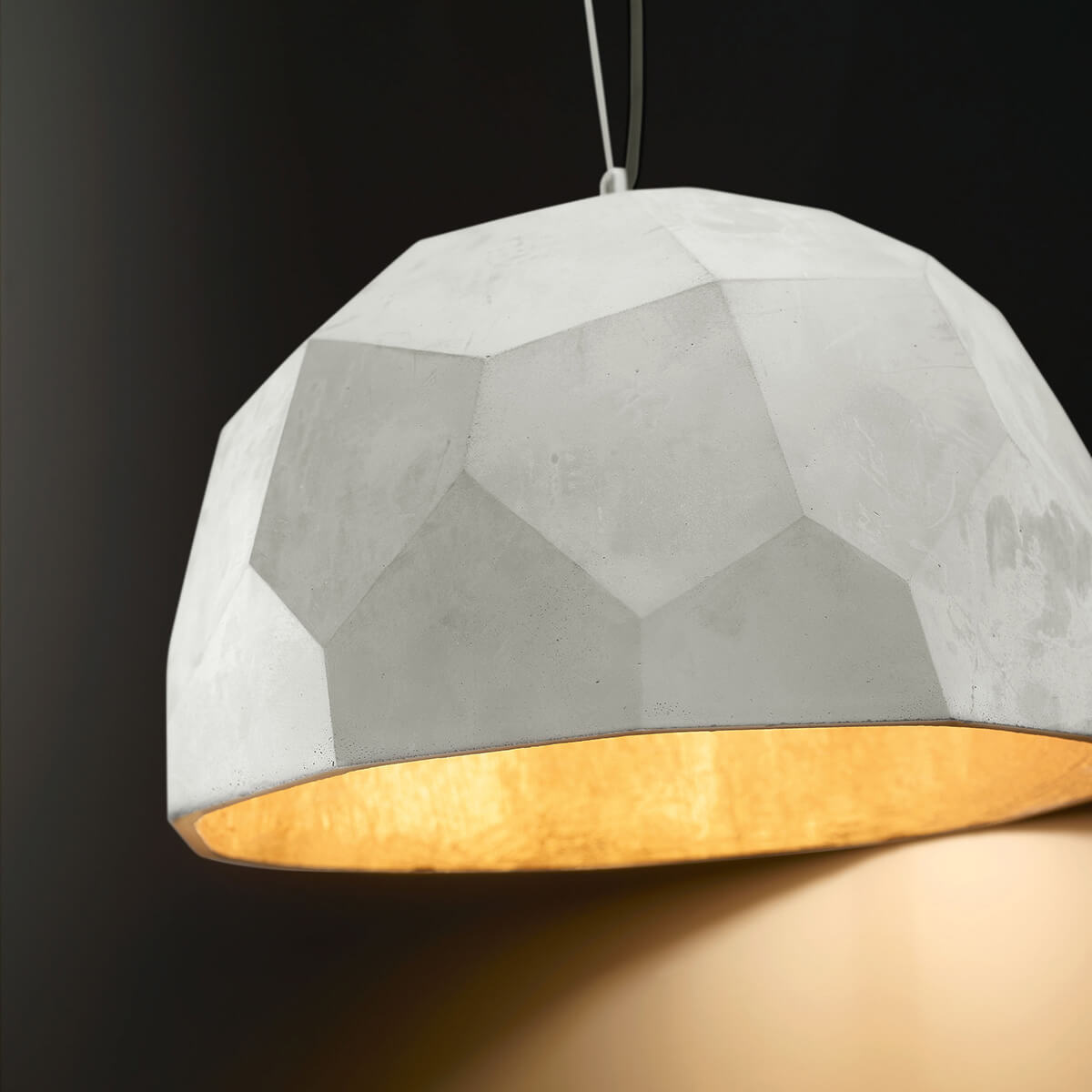 Fabas Luce Bloom Pendelleuchte, Beton grau