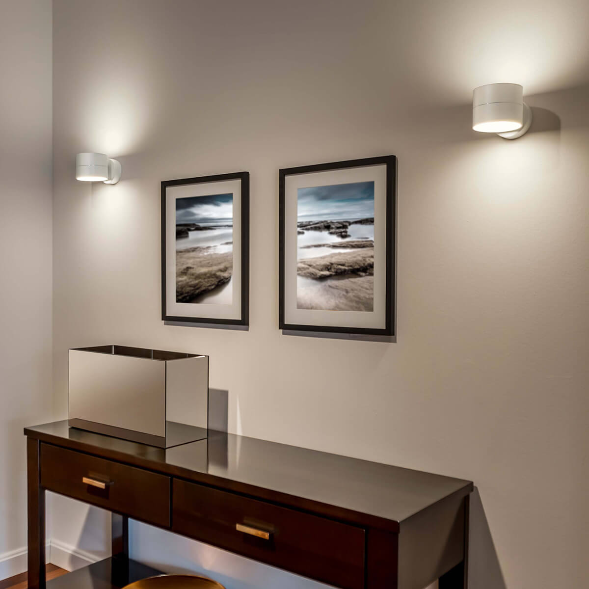 Oligo Tudor LED Wandleuchte, Tunable White, weiß matt