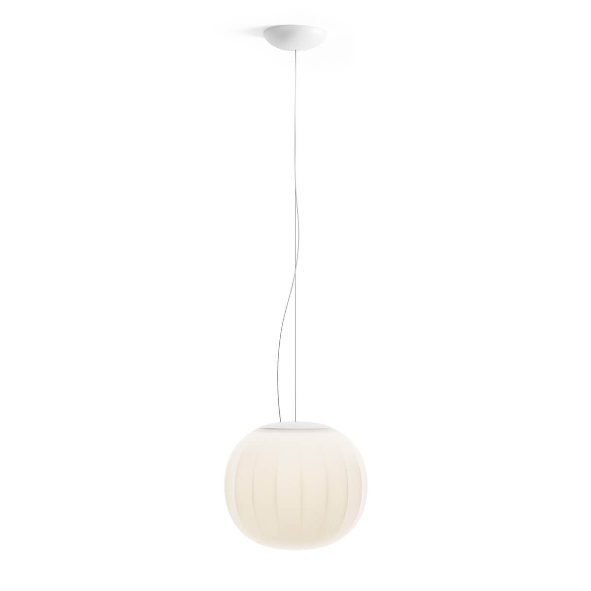 Luceplan Lita Sospensione, Ø: 30 cm, weiß
