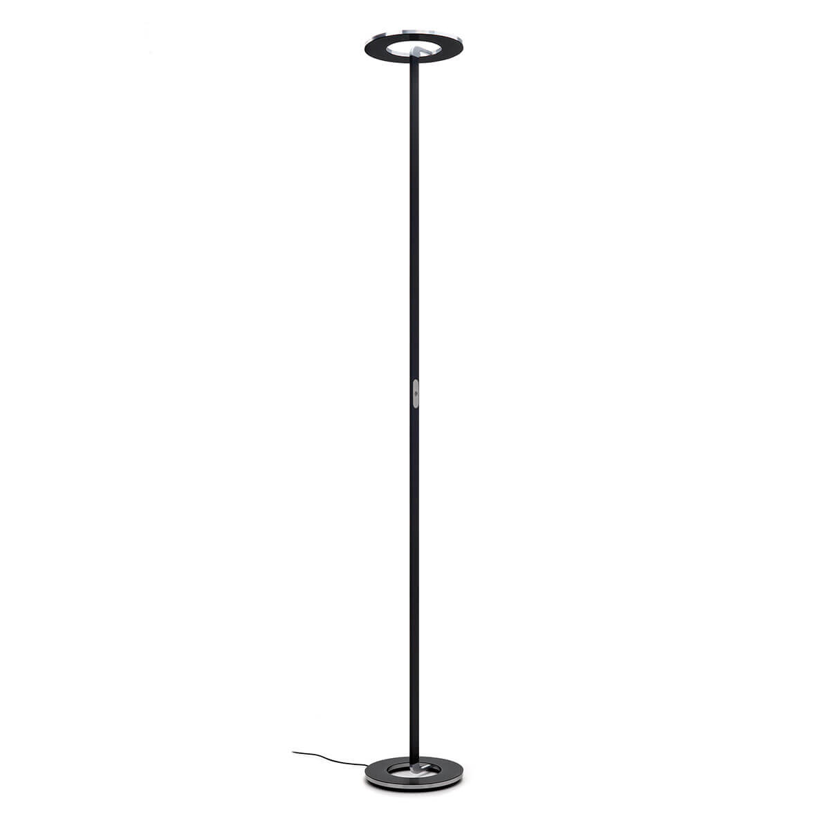 Cini & Nils Passepartout LED Terra, Alu satiniert, Ringe: schwarz matt emailliert