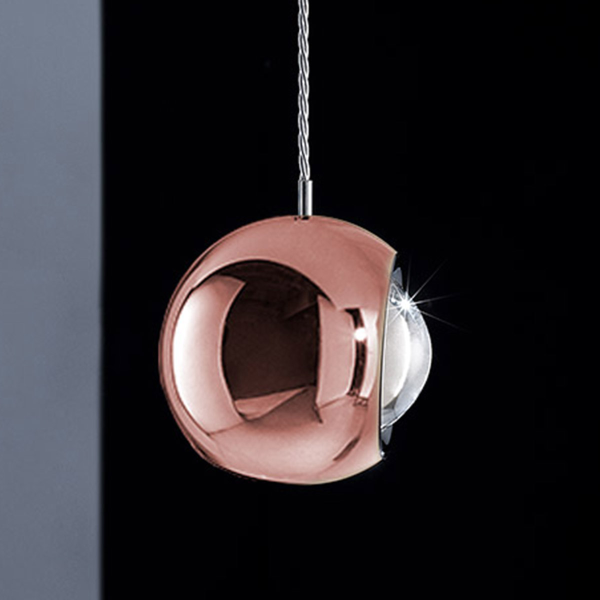 Lodes Spider Pendelleuchte, Roségold, Abbildung zeigt ein Pendel