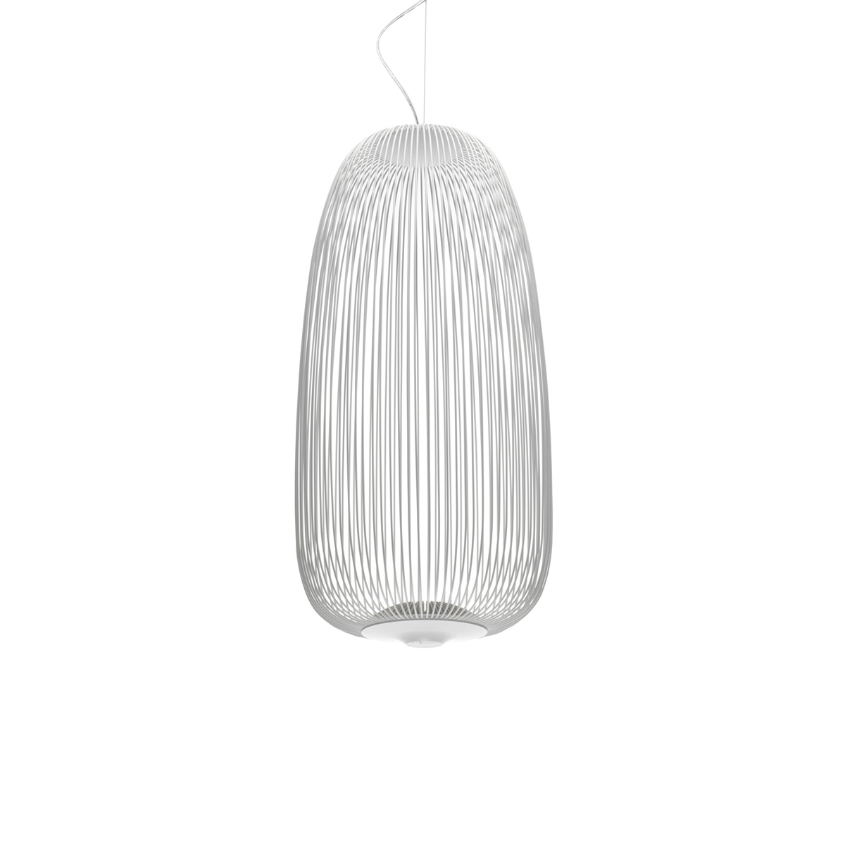 Foscarini Spokes 1 LED Sospensione, bianco (weiß)