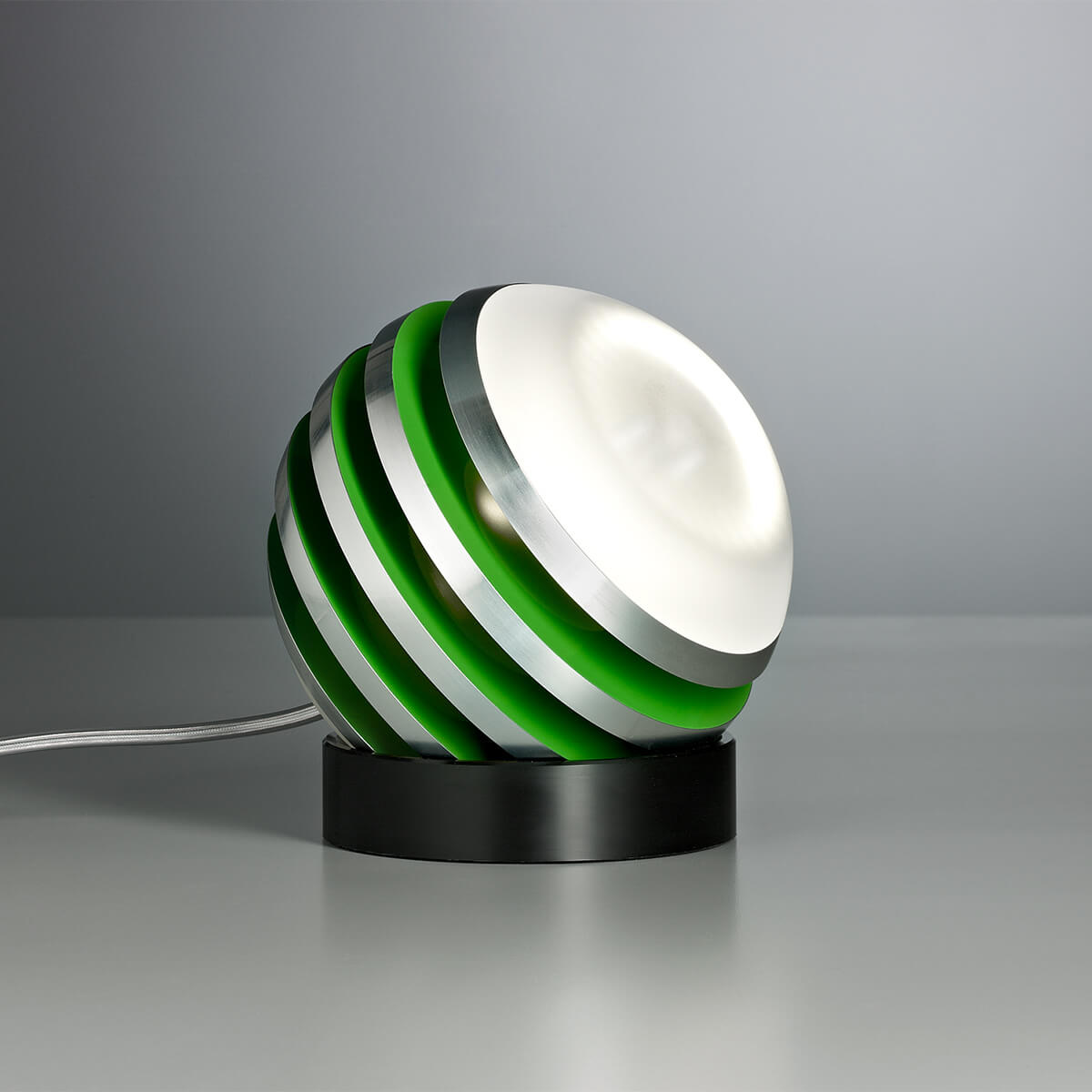 Tecnolumen Bulo LED Tischleuchte, Aluminium / grün