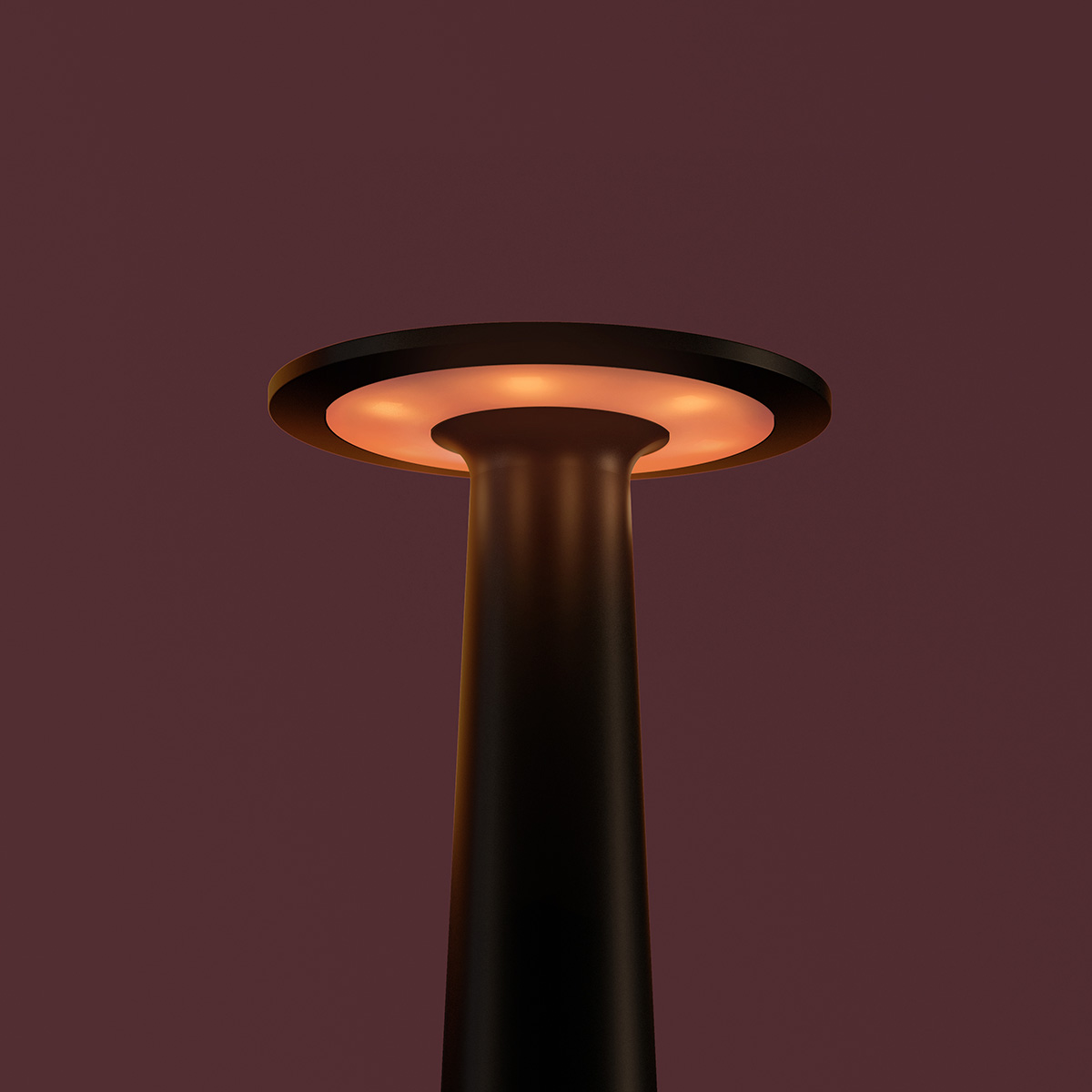 IP44.DE Lix skinny LED Akkuleuchte, Dim-to-Amber, jet black (schwarz)