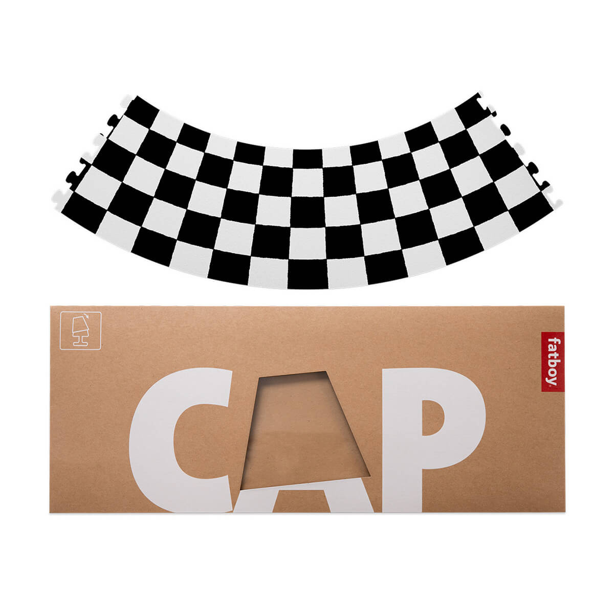 Fatboy Cooper Cappie Playground für Edison the Petit, schwarz-weiß, Verpackung