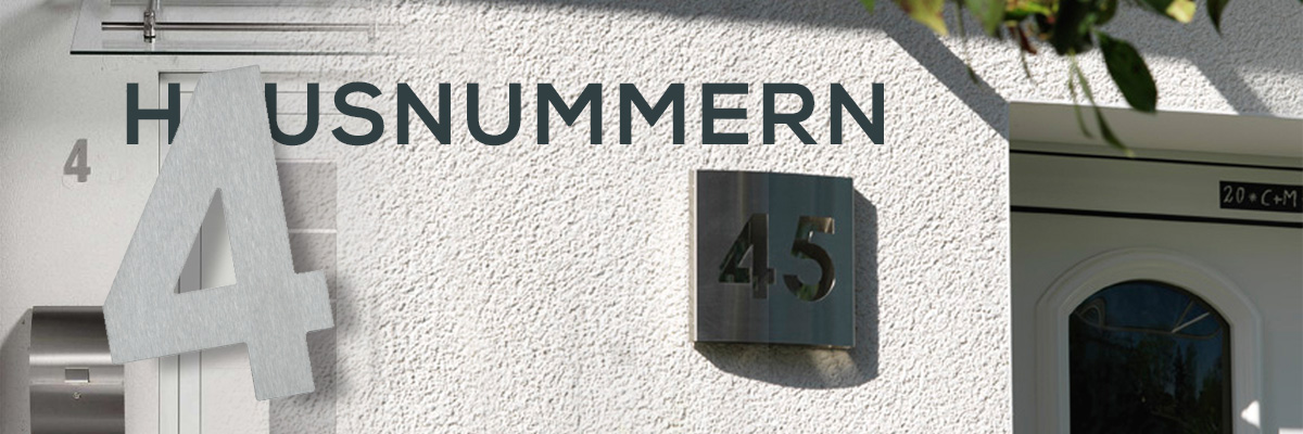 Kategoriebanner Hausnummern Kategoriebanner Hausnummern