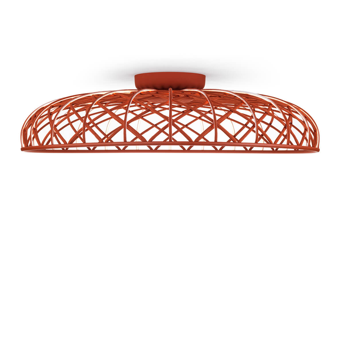 Flos Skynest C LED Deckenleuchte, ziegelrot