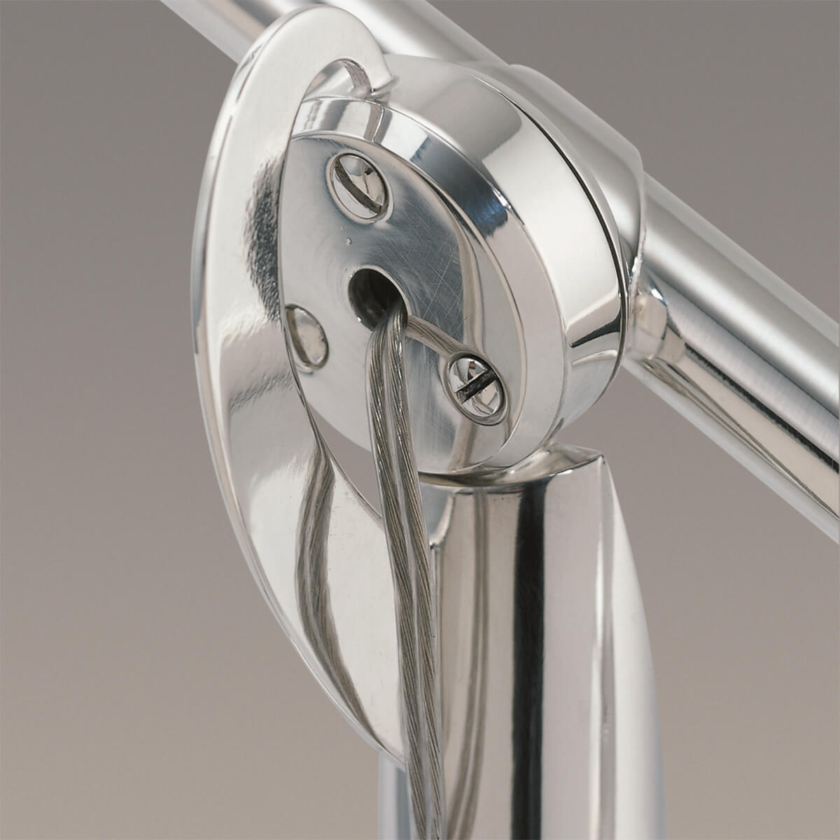 Tecnolumen EB 27 Schreibtischleuchte, Metall vernickelt, Gelenk