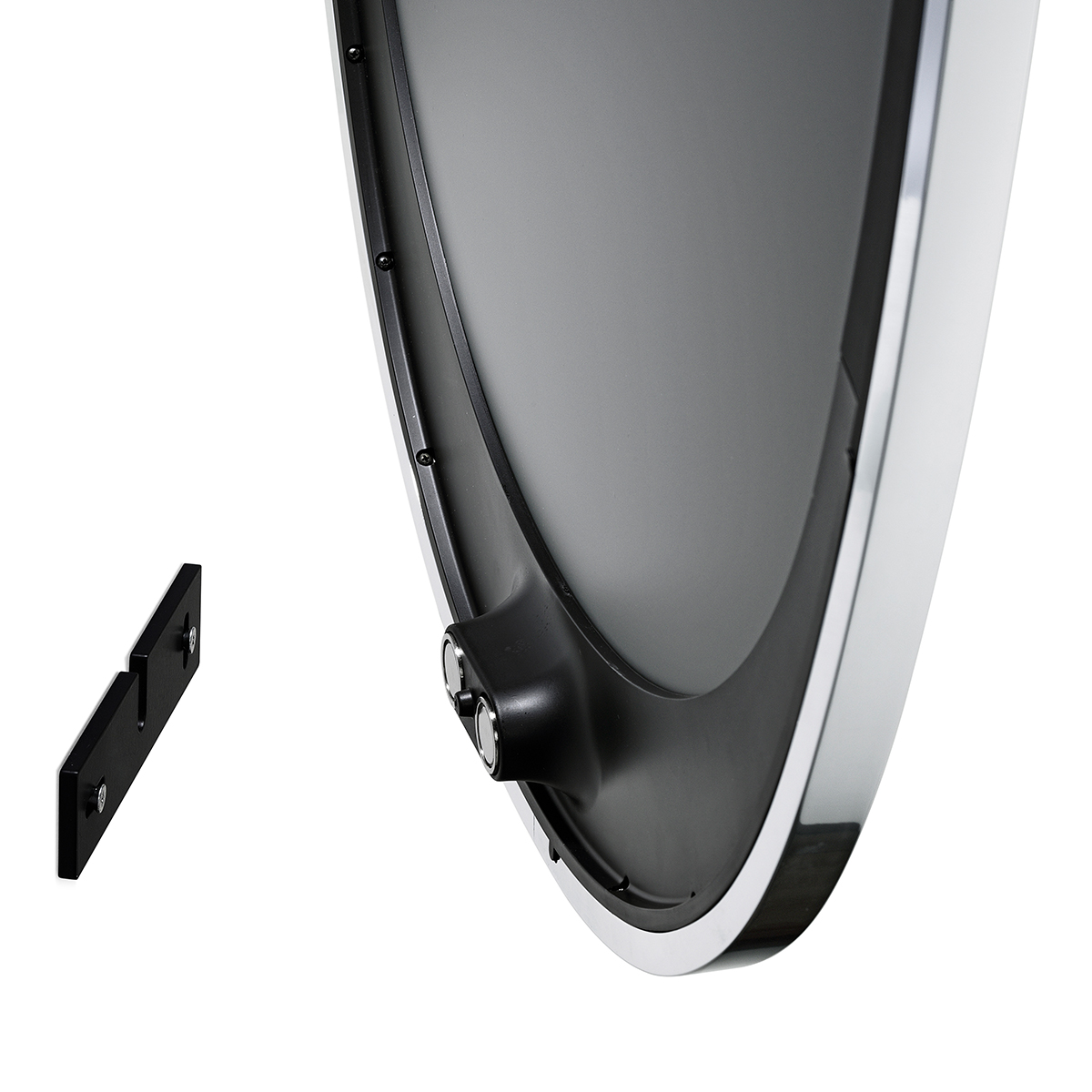 Flos La Plus Belle LED Licht- / Wandspiegel, Aluminium poliert, Rückseite