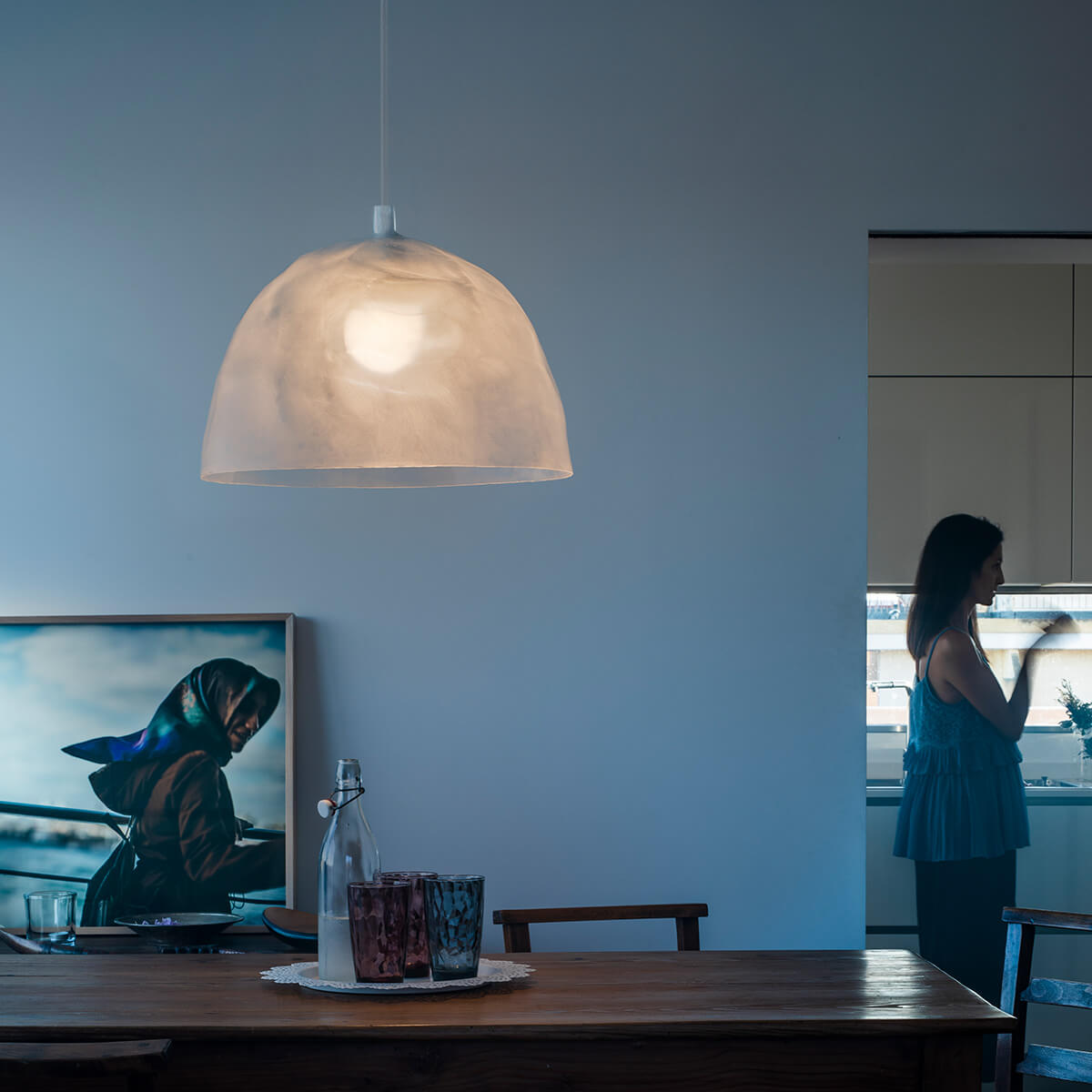 Foscarini Bump Sospensione, frost (transluzent)
