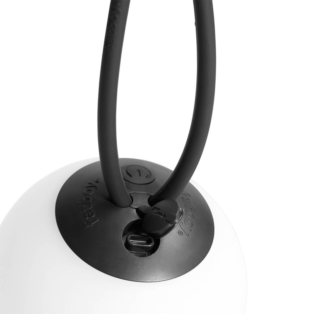 Fatboy Bolleke Mini la Surprise LED Akku-Pendelleuchte, anthrazit, USB-Anschluss