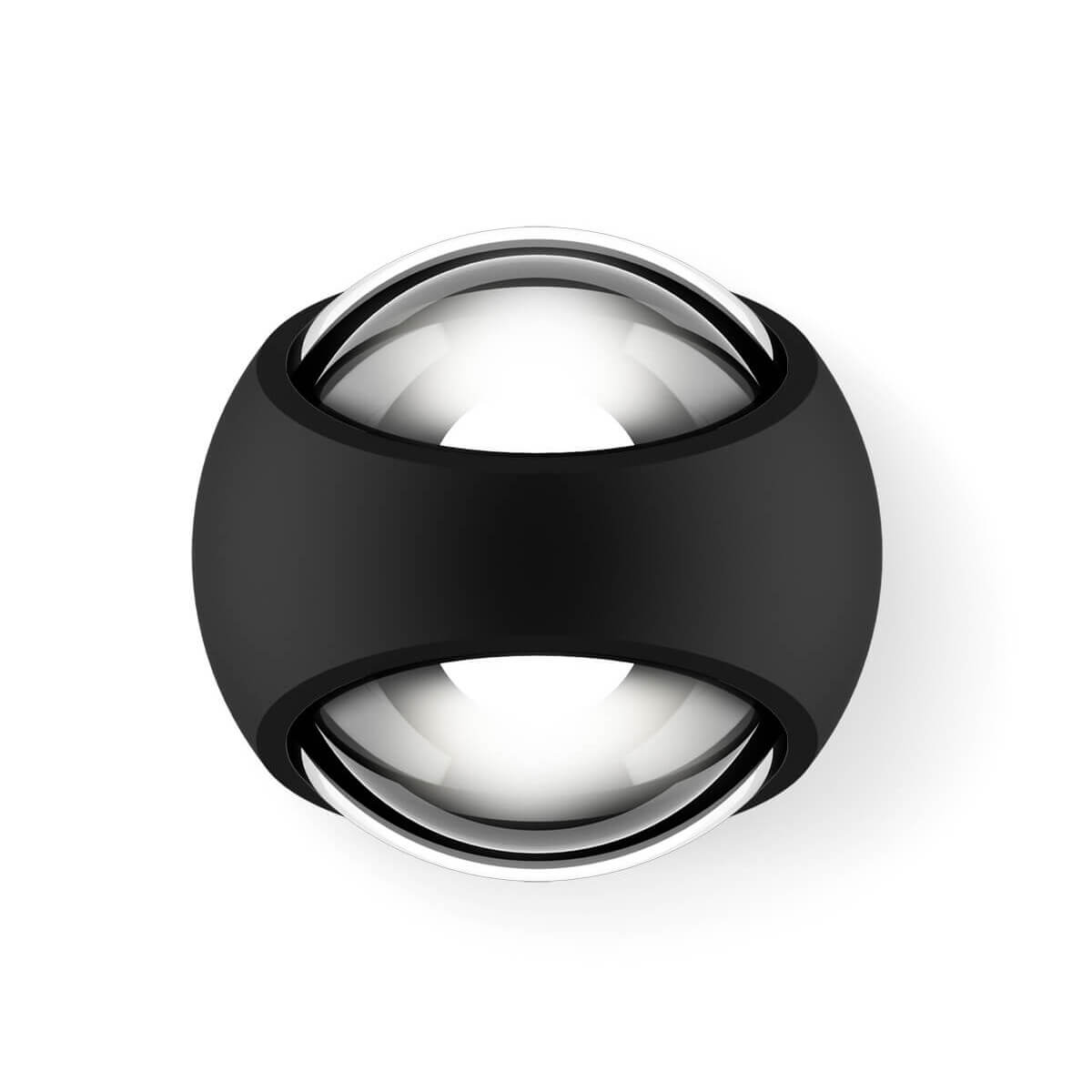 Occhio Sito verticale Volt S80 Wandleuchte, schwarz matt
