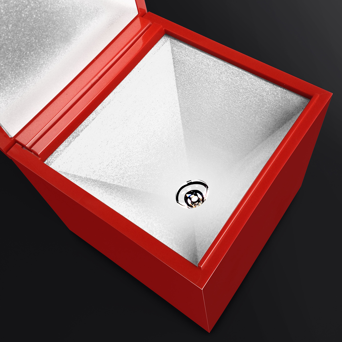 Cini & Nils Cuboluce LED Tavolo, rot