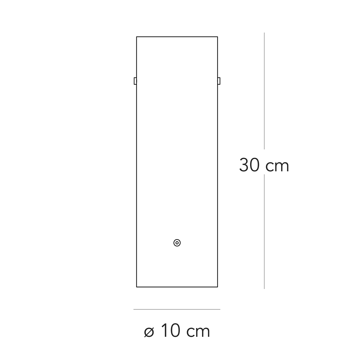 Fontana Arte Lasospesa LED Tischleuchte, Maßzeichnung