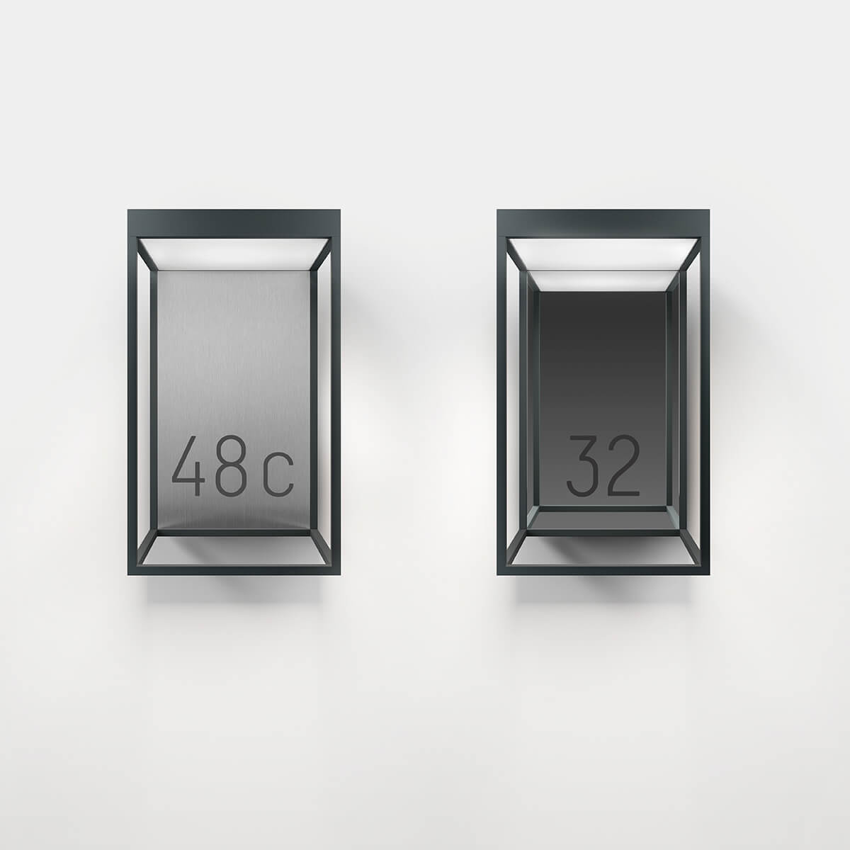 Gic number LED Außenwandleuchte, anthracite