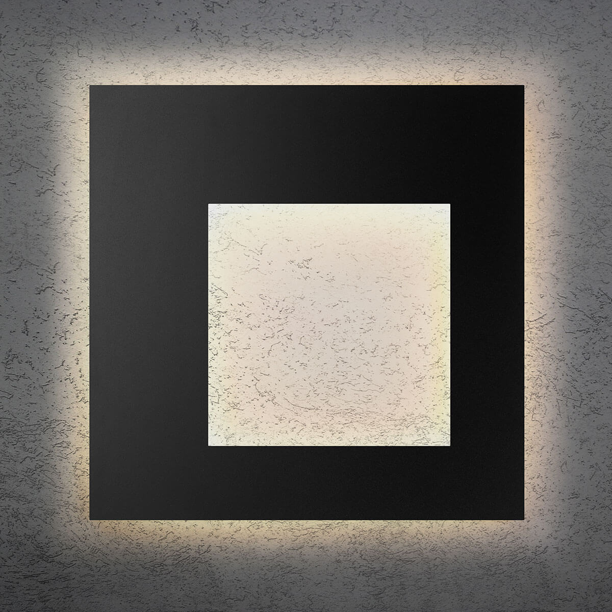 Escale Blade-Q Open LED Wand- / Deckenleuchte, 79 x 79 cm, mit Casambi-Modul, schwarz