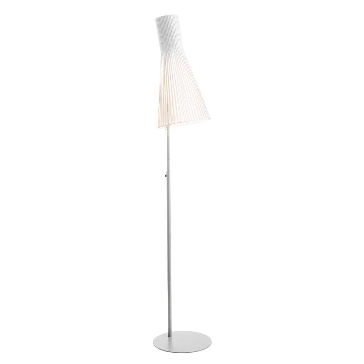 Secto Design Secto 4210 Stehleuchte, grau, Schirm: weiß laminiert