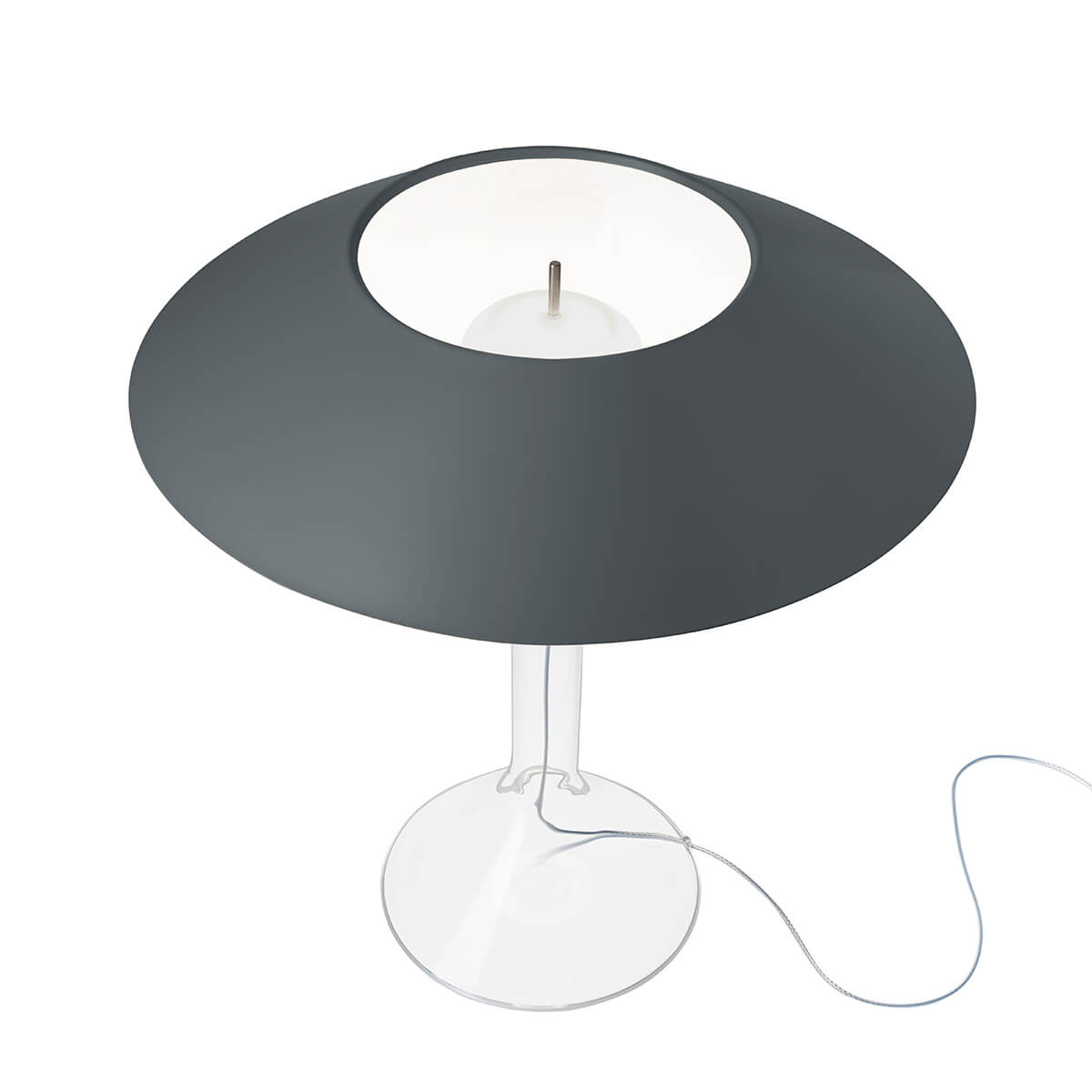 Foscarini Chapeaux M LED Tavolo, grigio (grau)