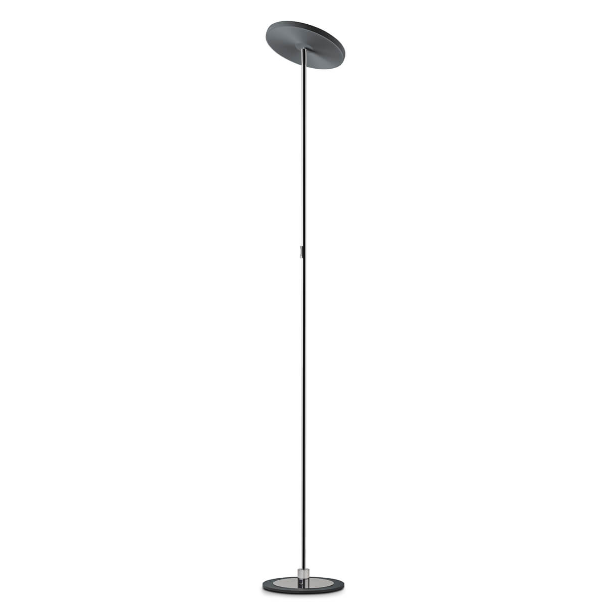 Oligo Decent Max LED Stehleuchte, grau matt / Chrom