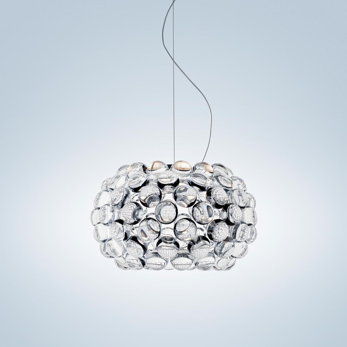 Foscarini Caboche Plus Piccola LED Sospensione, transparent