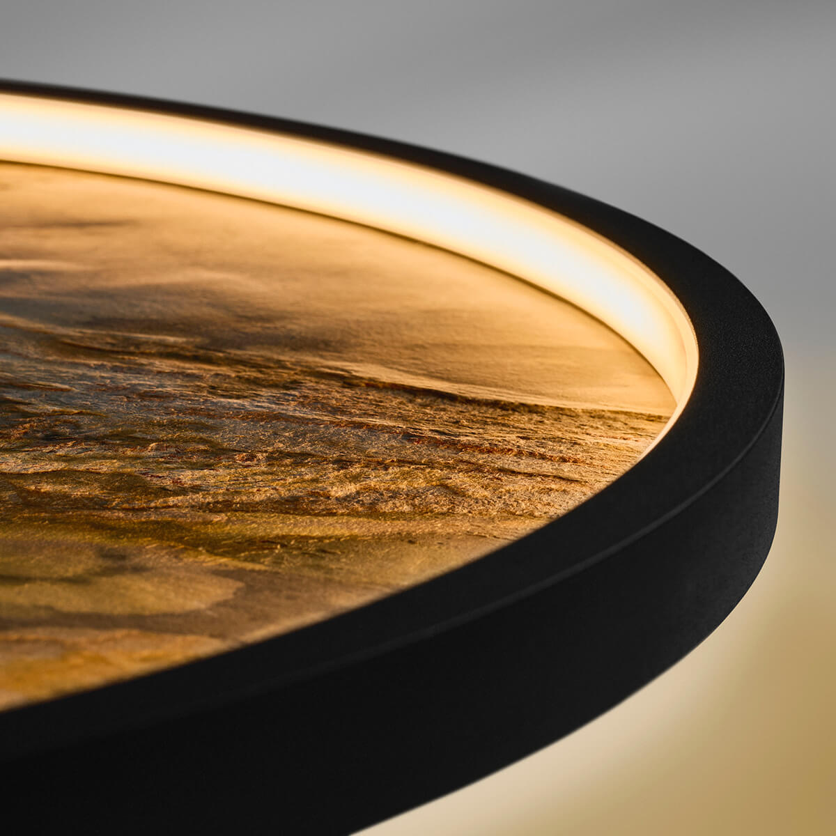 LupiaLicht Stone LED Wand- / Deckenleuchte, braun