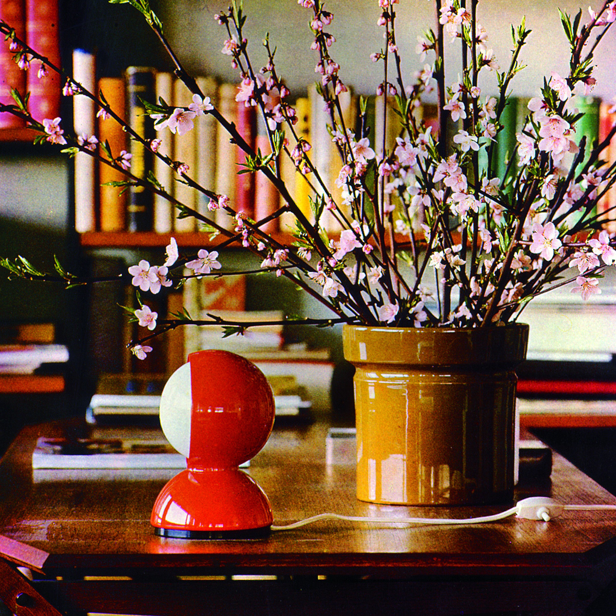Artemide Eclisse Tavolo, rot glänzend