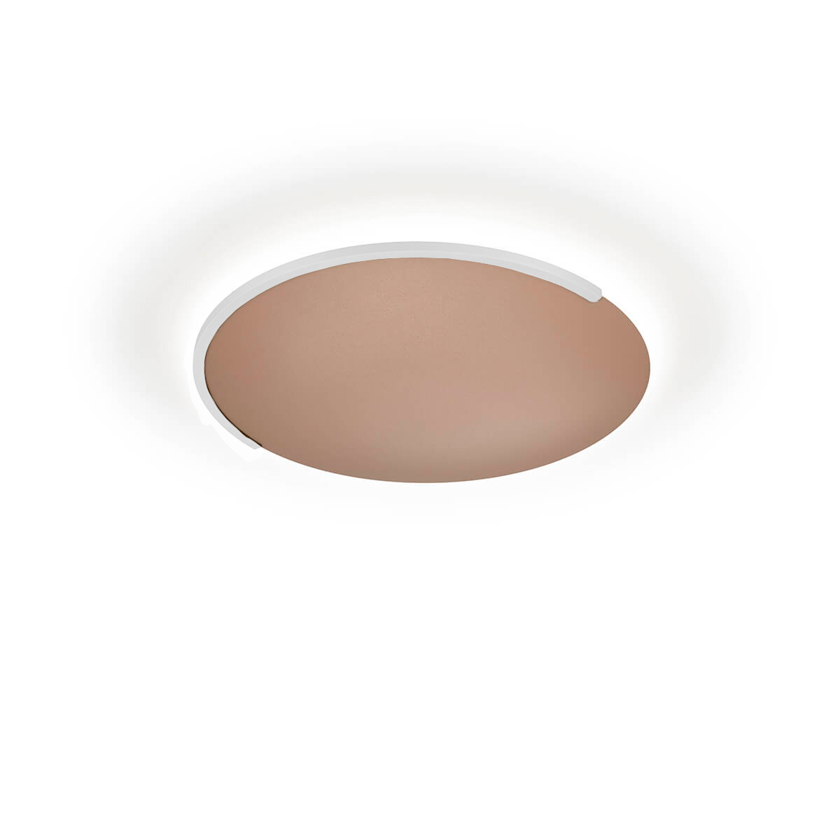 Knapstein Astra-40 LED Wand- / Deckenleuchte, sand metallic / mattnickel
