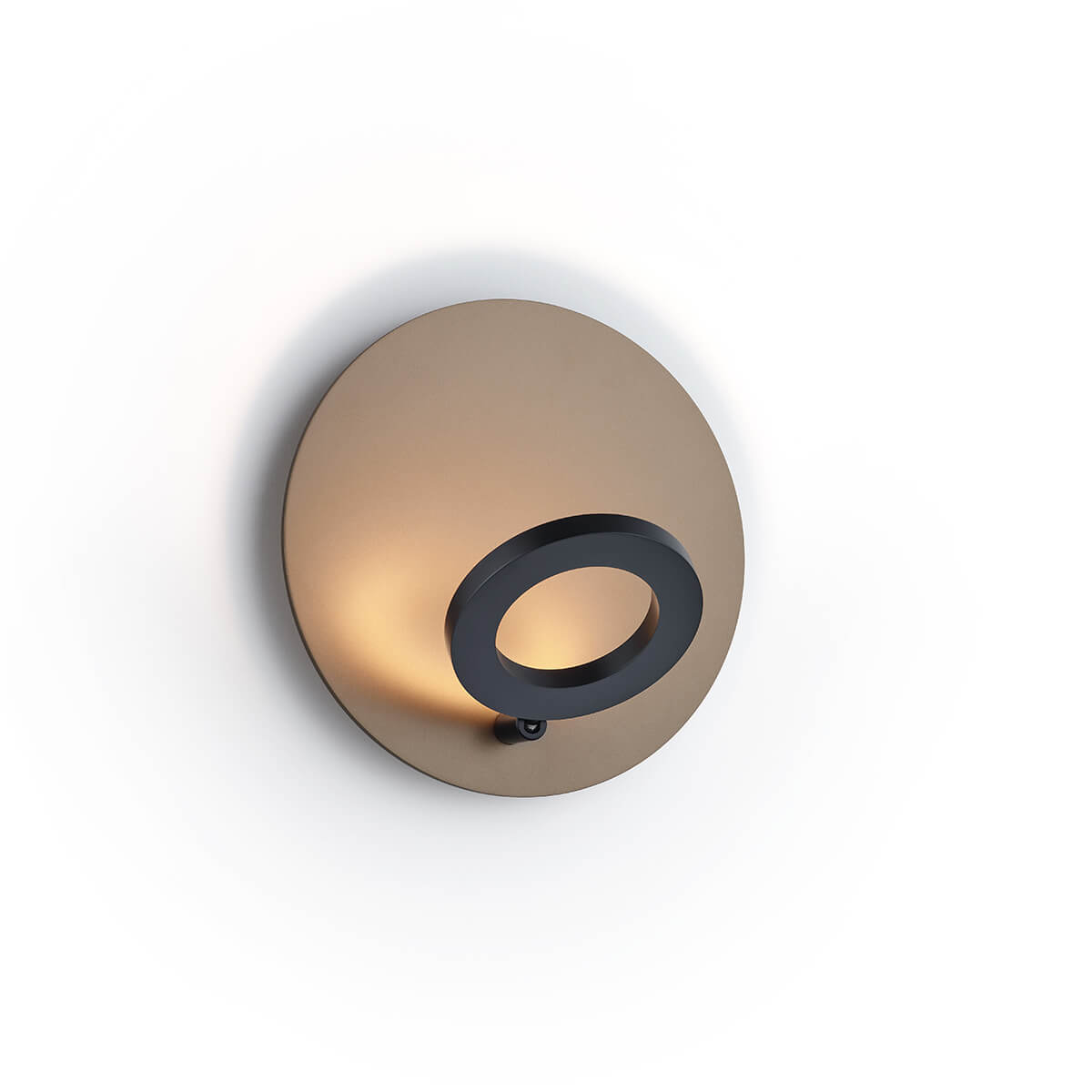 Knapstein Meggi LED Wandleuchte, Effekt Bronze / schwarz