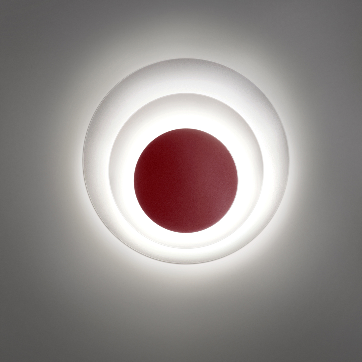 Milan Elisa Wandleuchte, Weinrot lackiert