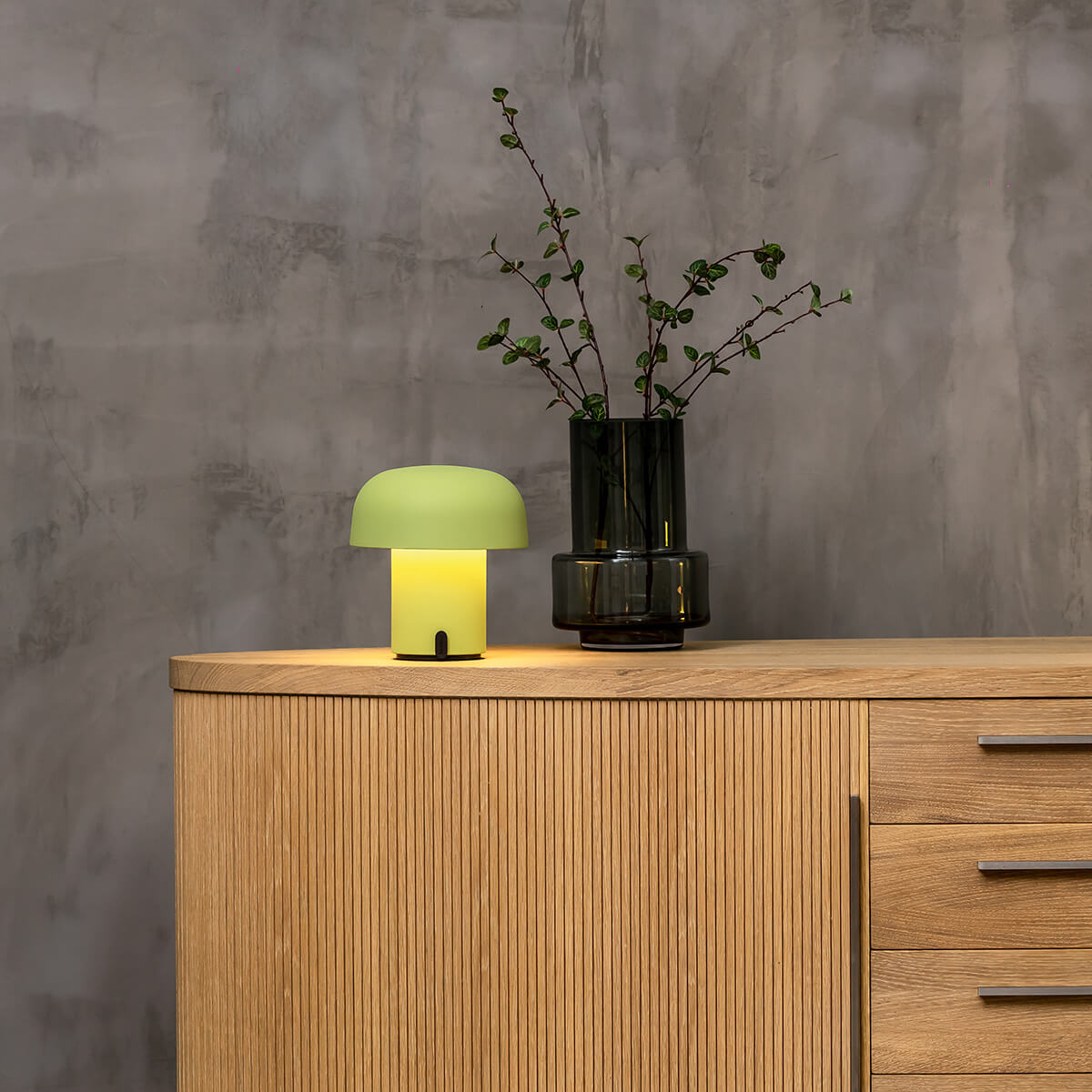 Kooduu Sensa LED Akkuleuchte, Moss (grün)