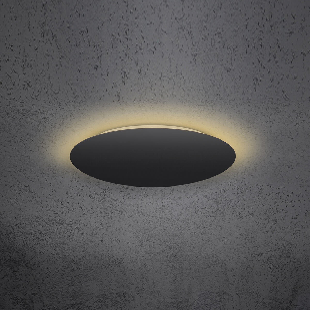 Escale Blade LED Wand- / Deckenleuchte, Ø: 59 cm, mit Casambi-Modul, schwarz matt