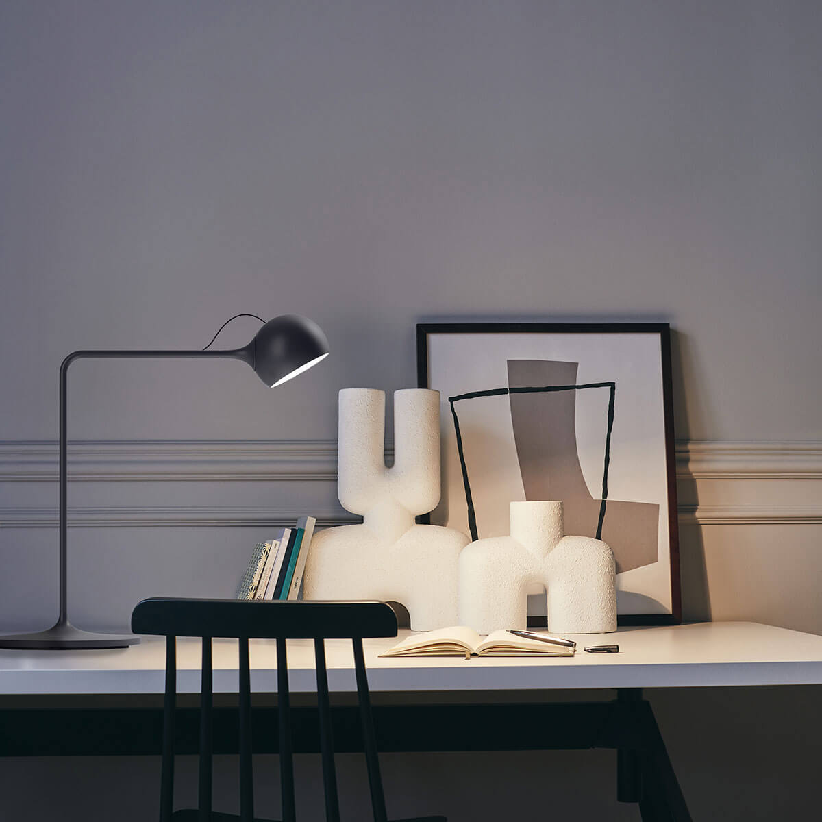 Artemide Ixa LED Tavolo, anthrazit