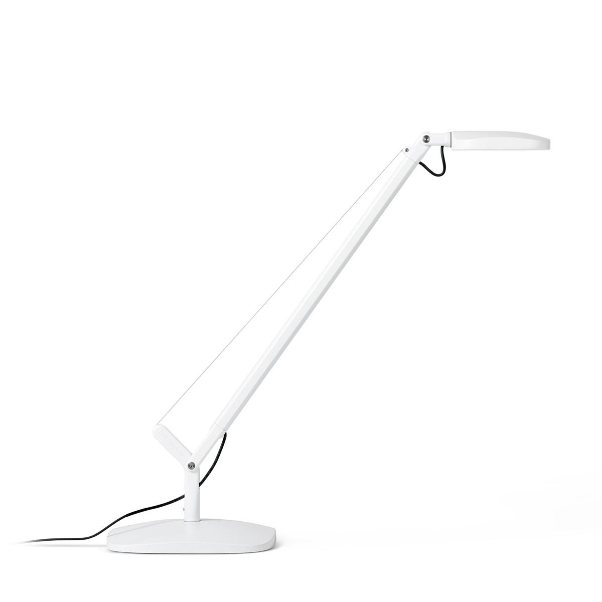 Fontana Arte Demi Volée LED Tischleuchte, Rückläufer, weiß