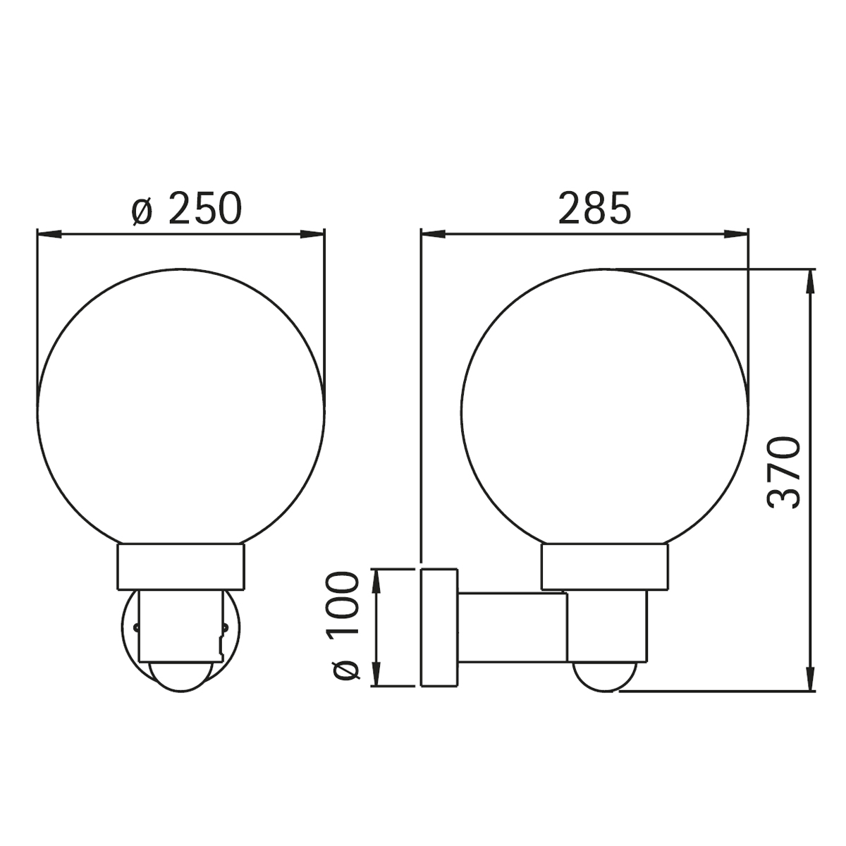 Albert Leuchten 0257 Außenwandleuchte mit Bewegungsmelder