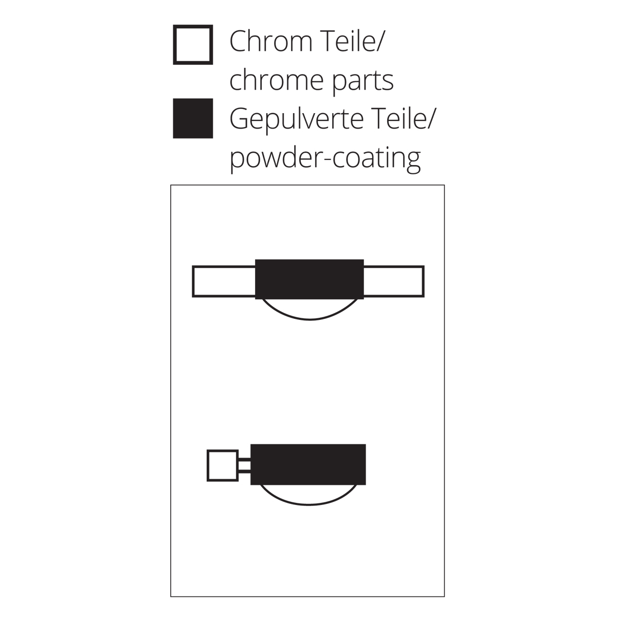 Top Light Puk Quartett Pendelleuchte, Oberflächenbeschaffenheit