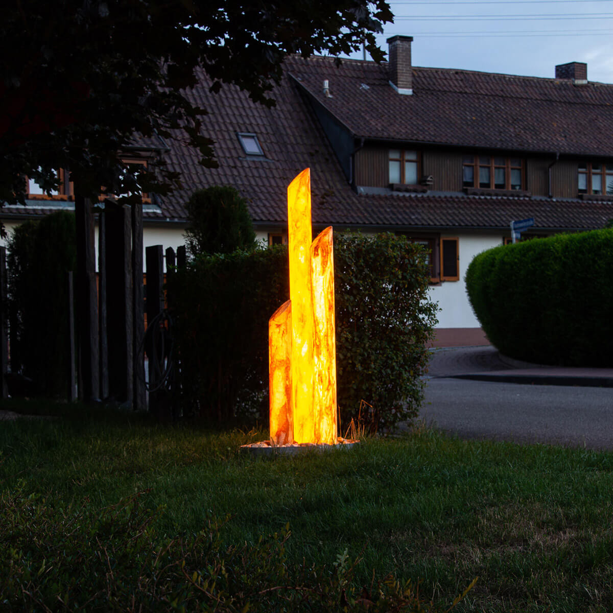 Epstein-Design Light Star Sahara LED Stehleuchte / Lichtsäule, Höhe: 80, 110 und 140 cm, Sandstein